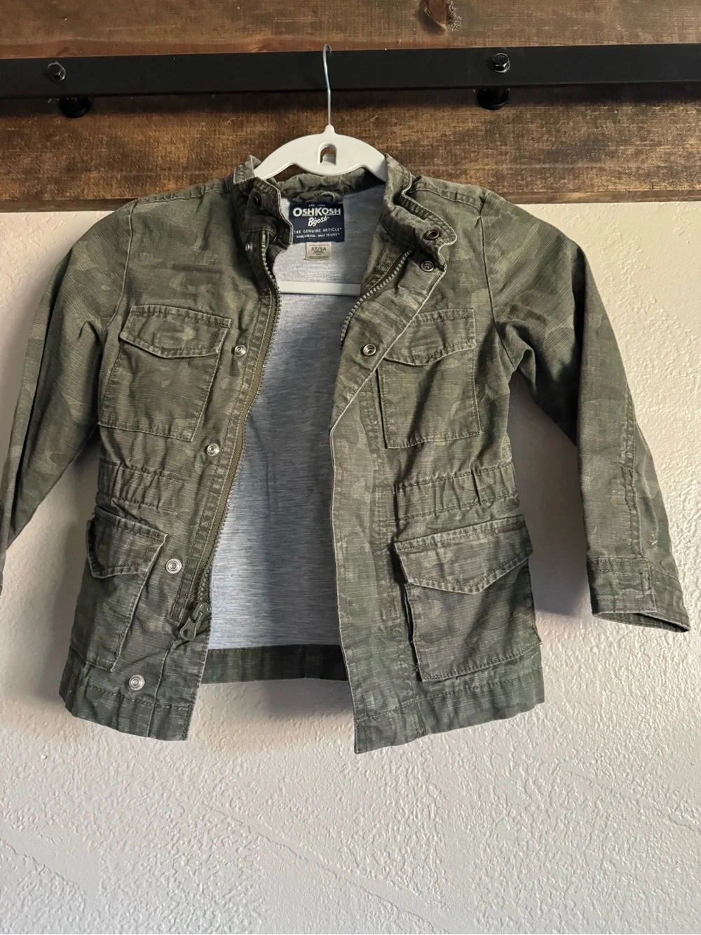 OshKosh B'gosh Olive Green Utility Jean Jacket for Kids